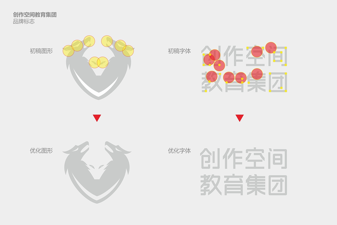 创作空间美术培训机构logo设（shè）计过程