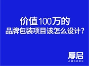 四.价值（zhí）100万的品牌包装项目该怎么设（shè）计——厚启品牌包装关键方法